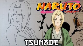 menggambar Tsunade anime naruto