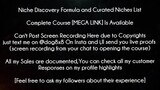 Niche Discovery Formula and Curated Niches List Course download