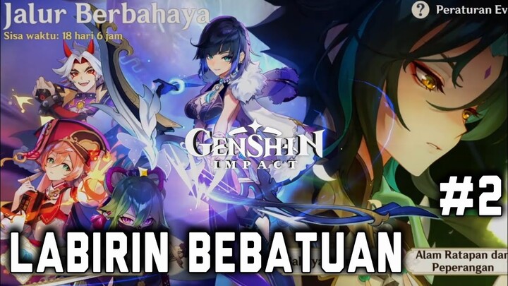 Quest Archon jalur berbahaya | Labirin Bebatuan #2 | genshin impact indonesia