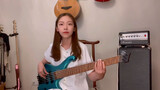 Bass version of Queen's "Another One Bites The Dust" by a girl