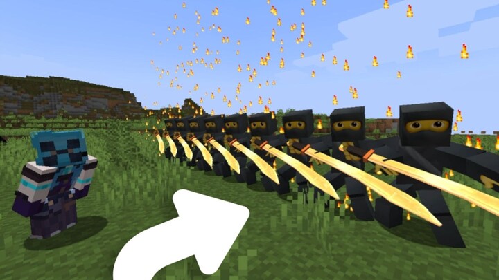 When a one-by-one burning sword is added to the MC server 😡🔥 (Player: Let's shake hands 👋👋 let's sha