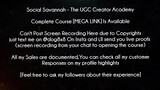 Social Savannah Course The UGC Creator Academy download