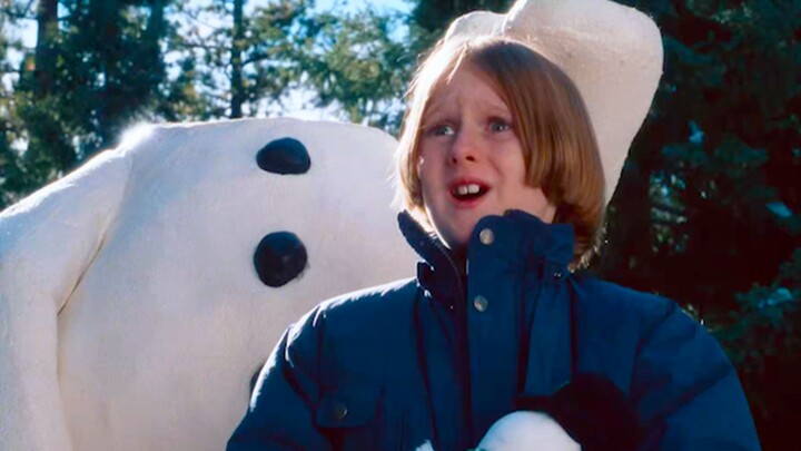 A boy casually gave the snowman a face, only to find that it had developed a will of its own and beg