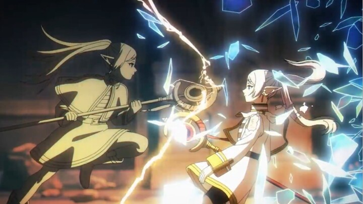 Frieren dengan musuh bayangannya!