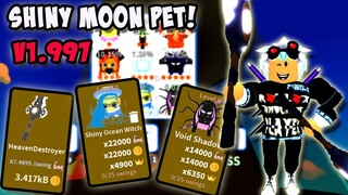 GOT 2 SHINY MOON PETS AND A DOUBLE MOON PET IN SABER SIMULATOR LATEST UPDATE