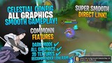 Latest! Config Celestial Smooth (All Graphics) Dark Mode! - Fix lag - Phoveus Patch | Mobile Legends