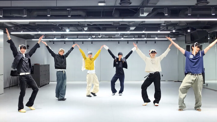 “Tari aransemen 4K cermin” RIIZE – “No No No (cover)” Ruang latihan dengan pengambilan gambar cermin