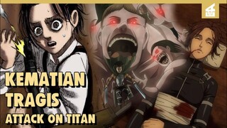 Peran Mereka Berpengaruh !! KEMATIAN TRAGIS DARI ANIME ATTACK ON TITAN