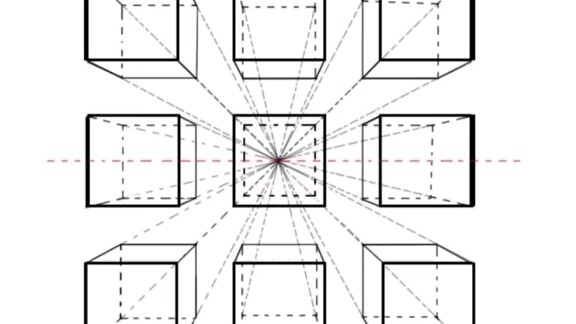 Giảng giải về phối cảnh một điểm trong môn vẽ chì