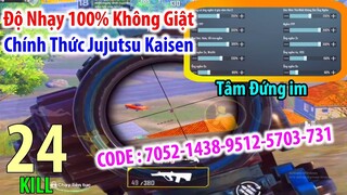 Show Full "Độ Nhạy Ghìm Tâm 100% Không Giật" Chính Thức Jujutsu Kaisen | PUBG Mobile