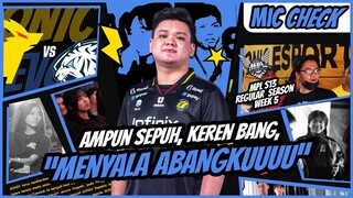 AMPUN SEPUH, KEREN BANG, MENYALA ABANGKU - MIC CHECK ONIC VS EVOS GLORY MPL-ID SEASON 13 WEEK 5