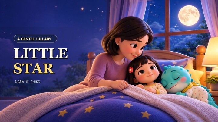 Little Star 🌙 Lagu Tidur Anak & Bayi | Bedtime Lullaby | Nara & Chiko