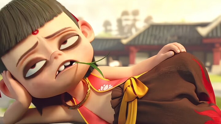Little Nezha is just too cute!