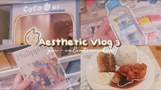 Aesthetic Vlog #3: Pre- Valentines date, went to a gift shop, buy Coco milk tea | peachy grace