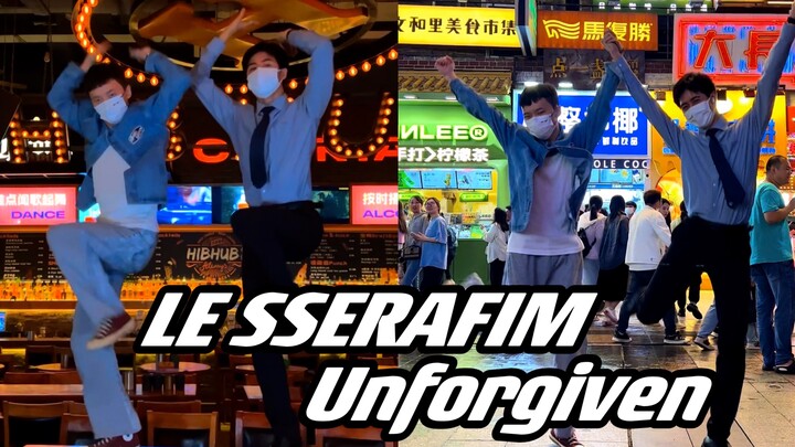 Restore the MV Dancing Unforgiven on the Commune Table, cover dance of LE SSERAFIM's new song Unforg