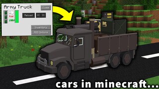 I made my FIRST CAR for TRANSPORT in Minecraft!