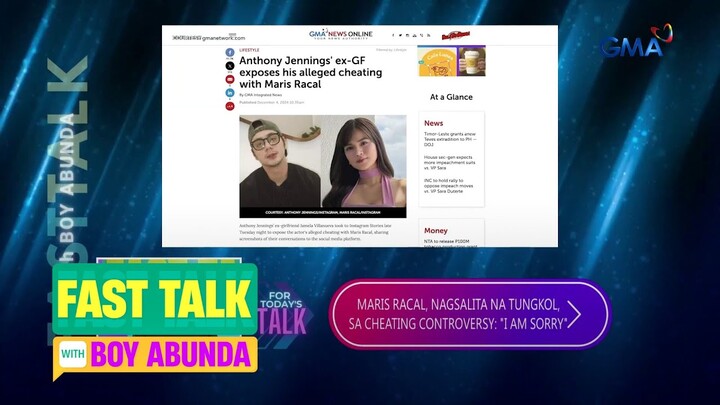 Fast Talk with Boy Abunda: Maris Racal, nagsalita na tungkol sa isyu niya kay Anthony! (Episode 484)