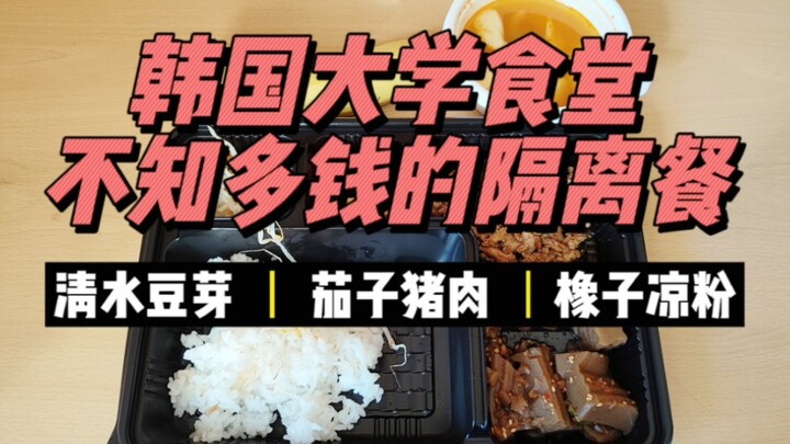 South Korean university cafeteria quarantine meal: a truly authentic “tears behind bars” set…