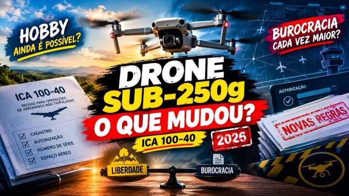 🚨 A POLÊMICA DO DECEA COM OS DRONES SUB-250g | ISSO FAZ SENTIDO?