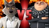 Mr. Wolf vs Gru | Despicable Me vs The Bad Guys | Cartoon Battle Arena