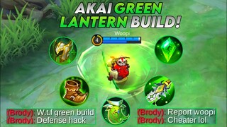 AKAI + GREEN LANTERN BUILD = CRAZY DAMAGE! | MLBB