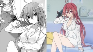So sánh hình ảnh động của các hình minh họa light Novel! Date A Live Season 4 Phần Hai và Sáu Chương