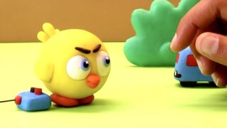 Chicken angry Stop motion cartoon for children - BabyClay