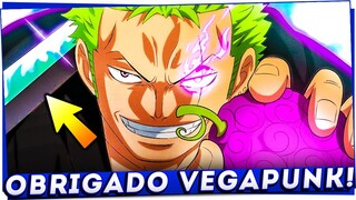 A NOVA AKUMA NO MI NAS ESPADAS DE ZORO DADA POR VEGAPUNK!