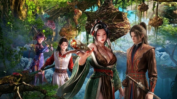 Tales of Herding Gods Episode 104 - Qin Mu Terdampar di Pulau Huang Jing😱
