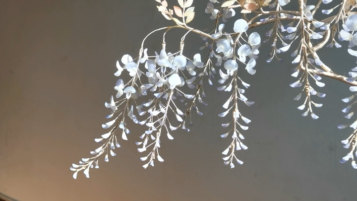 【廊庭】作死自己的n种方法，试试给自己做一个热缩片紫藤道具吧。