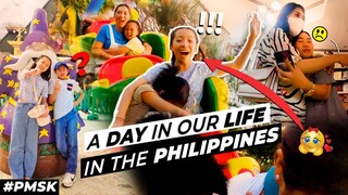 OUR FAMILY IN THE PHILIPPINES | NAHULI NG PULIS! | ENCHANTED KINGDOM | MEET UP WITH FRIENDS | #pmsk