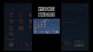 Hylos Best Build 2024 #shorts #mlbb