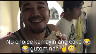 Sa subrang gutom KINAMAY KO ang CAKE | no choice