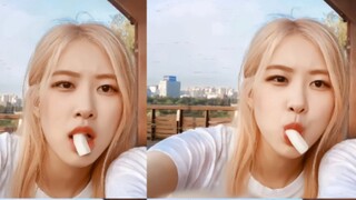 انظر كيف تغني بارك تشاي يونغ أثناء تناول الطعام، هذه هي المهارة الحقيقية! روز من بلاكبينك في يومياته