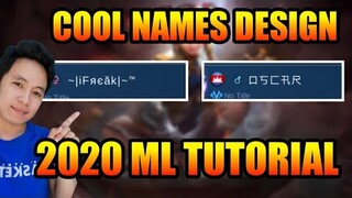 COOL NAME DESIGN IN MOBILE LEGENDS 2020 (TAGALOG)