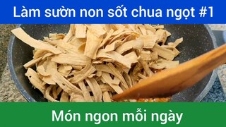 Sườn non chay sốt chua ngọt p1