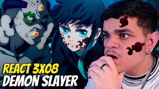 TOKITO DESPERTOU A MARCA! DEMON SLAYER EPISÓDIO 8 TEMPORADA 3 - REACT (KIMETSU NO YAIBA)