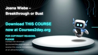 [GET] Joana Wiebe – Breakthrough or Bust