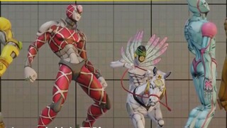[JoJo no Kimyou na Bouken] Tampilan tinggi karakter dari Bagian 1 hingga 8