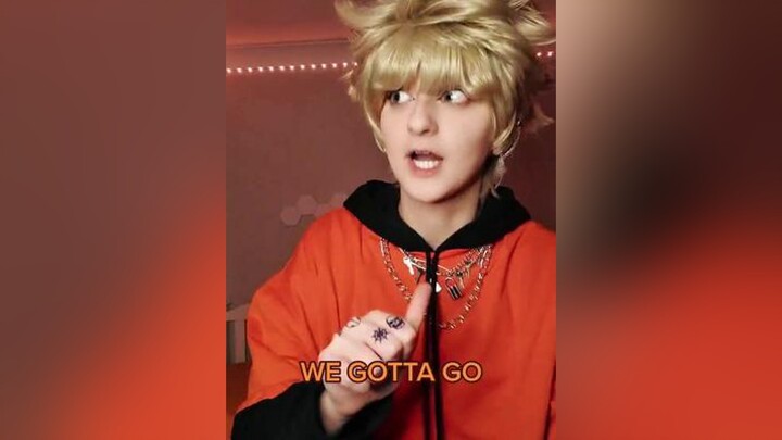 Deku and Bakugo get chased down by Nezu, this was probably all Denki's doing let's be honest 🤷‍♀️ baku bakugocosplay mhacosplay bnha mha bakugo