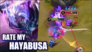 PLEASE RATE MY HAYABUSA WITH NO PRACTICE | MOBILE LEGENDS