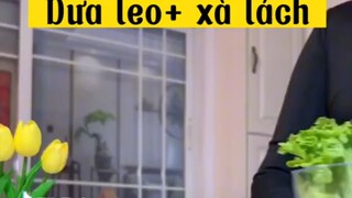 Dưa leo+ xà lách