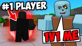 Can i Beat the #1 BEST PLAYER in Roblox The Strongest Battlegrounds?