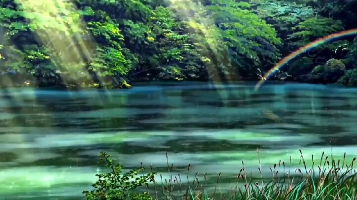 RELAXING RAIN SCENE IN ANIME ❤️ FT. ONGOINGANIME