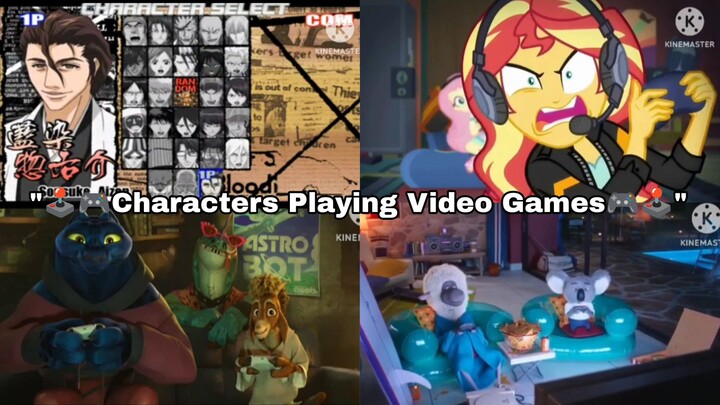 "Characters Playing Video Games" Compilation By EJA