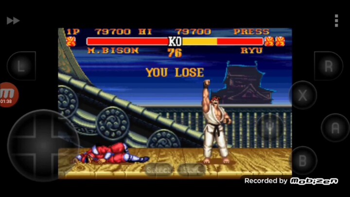 Street Fighter II Turbo_ Hyper Fighting Mr Bison vs Ryu Mr Bison é derrotado por Ryu
