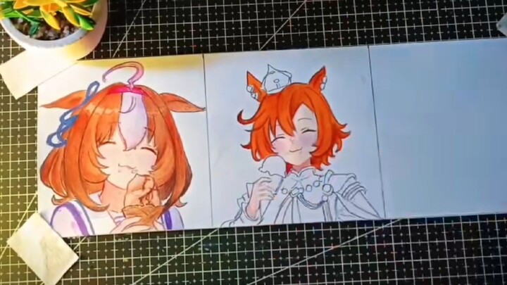 Coloring T.M Opera O dari Uma musume [ Simple art ] (≧▽≦)🍫