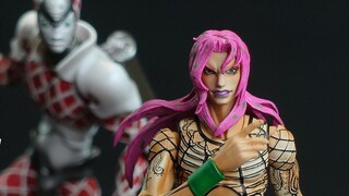 Ulasan unboxing JoJo no Kimyou na Bouken Gold Wind Diavolo Crimson King yang super mobile! [Mainan G