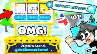 Khô máu tiêu 10,000,000,000,000 DIAMONDS (10 nghìn tỏi) và cái kết In Pet Simulator X!