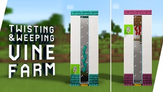 Cara Membuat Twisting & Weeping Vines Farm - Minecraft Tutorial Indonesia